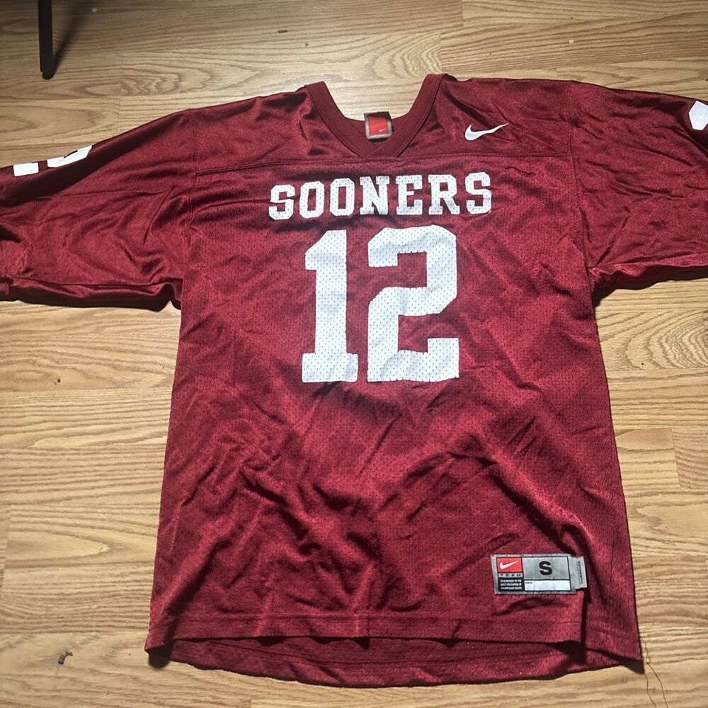 Nike Sam Bradford Oklahoma Sooners Red NCAA Football Jersey Small S